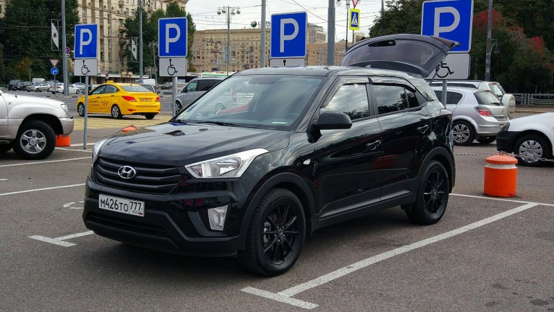 Хёндай Крета чёрная r 18