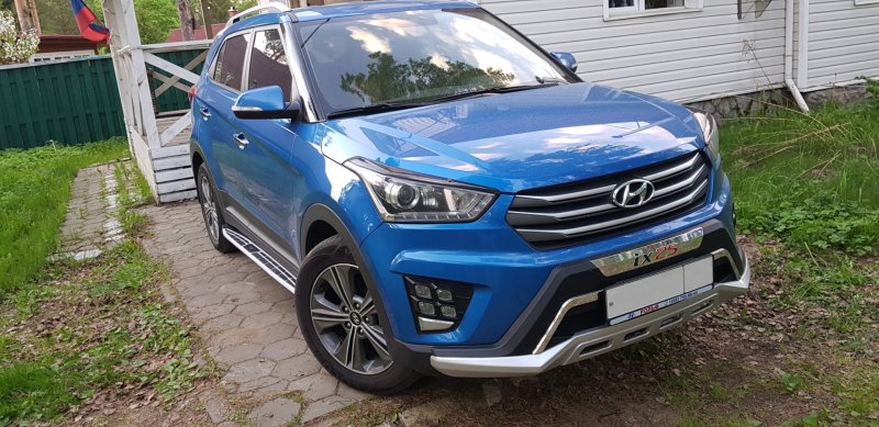 Пороги ОЕМ стайл Hyundai Creta (2016-)