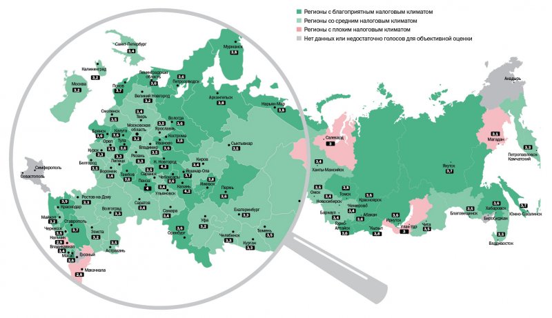 Налогообложение по регионам России