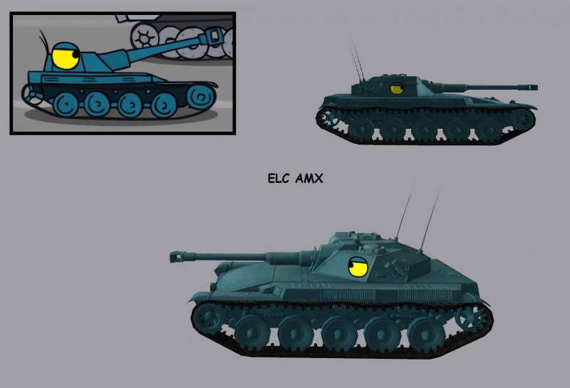 Танк AMX ELC bis чертеж