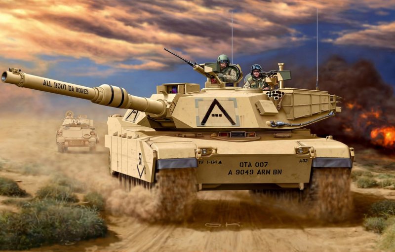 Танк Абрамс м1а2
