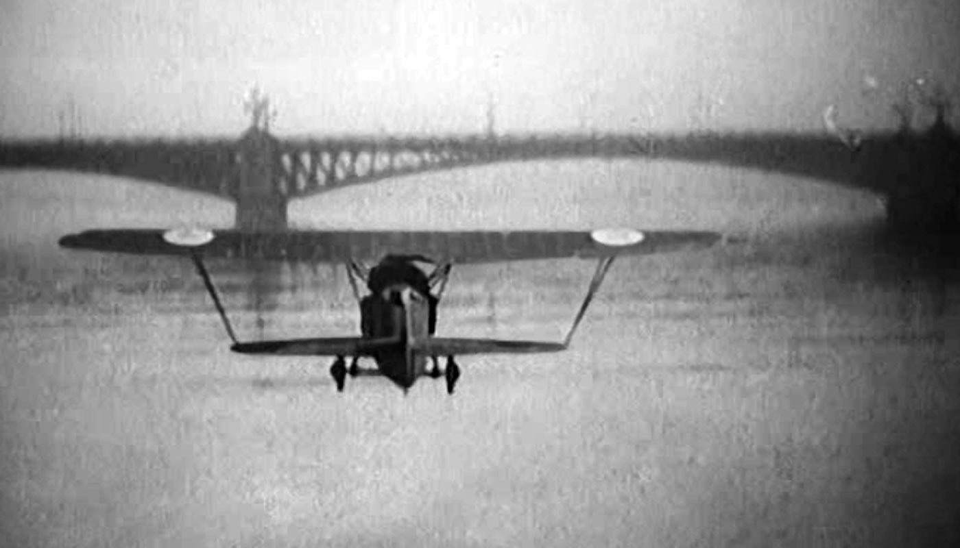самолет мост