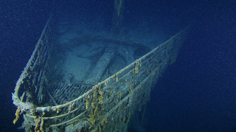 Потонувший корабль Титаник Северная Атлантика
