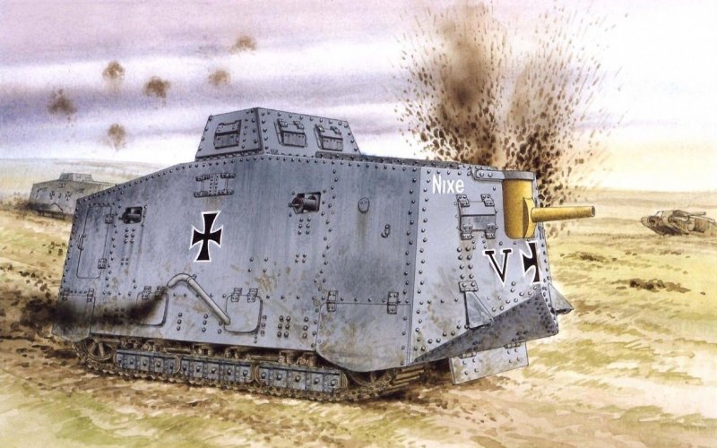 Немецкий танк первой мировой войны a7v