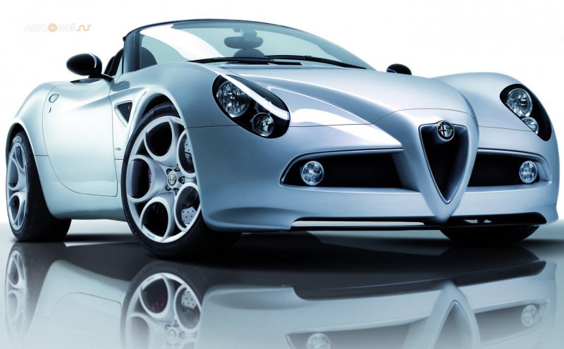 Alfa Romeo 8c белая