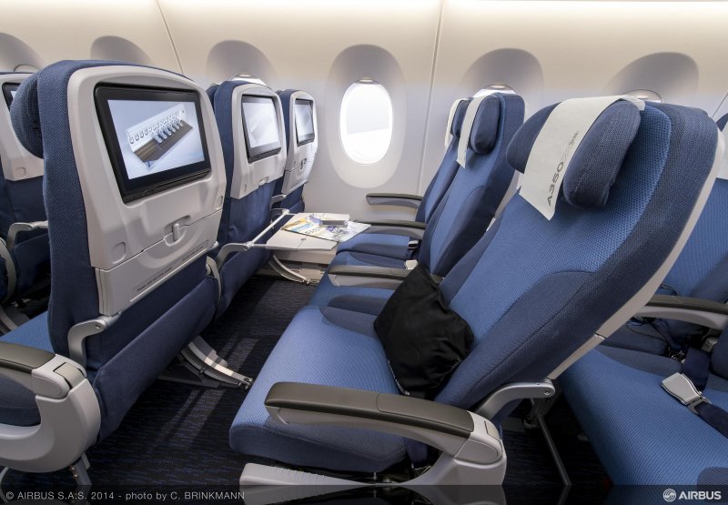 Кресла Airbus a350 эконом класса
