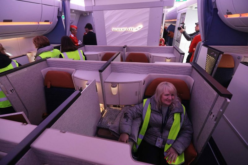 Airbus a350 Аэрофлот внутри