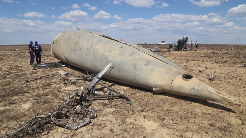 Обломки ракеты