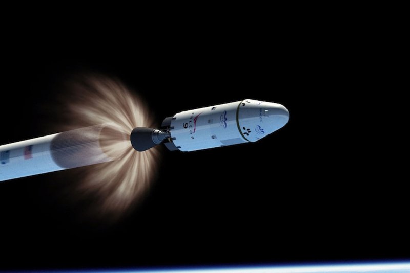 Ракета в космосе разделившаяся