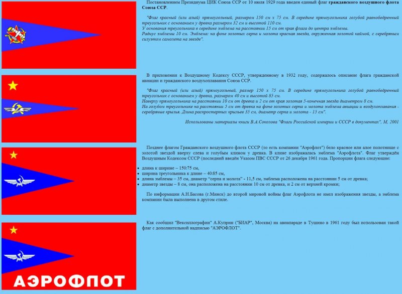 Флаг гражданского воздушного флота СССР