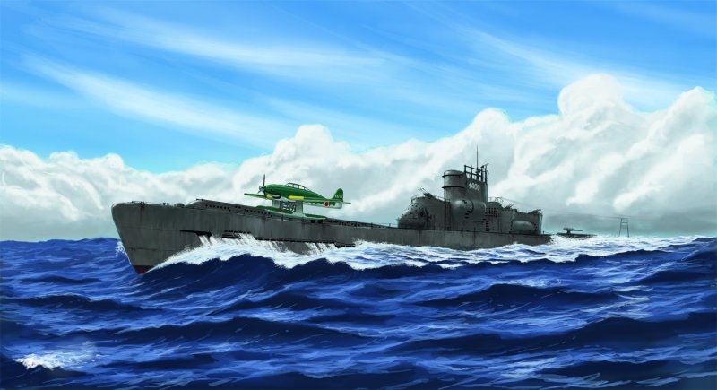 Hobby Boss 87017 i-400 японская подводная лодка 1:700