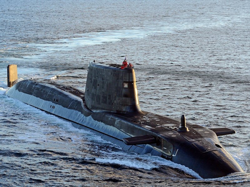 Спуск на воду американской АПЛ