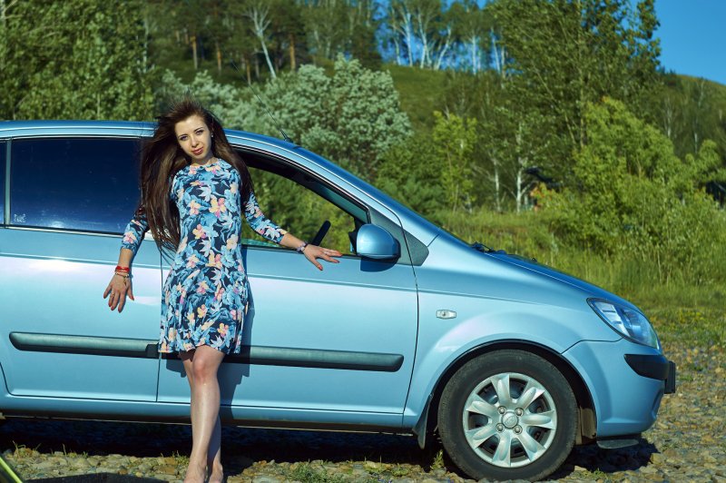 Hyundai Getz 2003 вид спереди