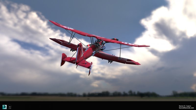 Самолет р-51 Red Baron