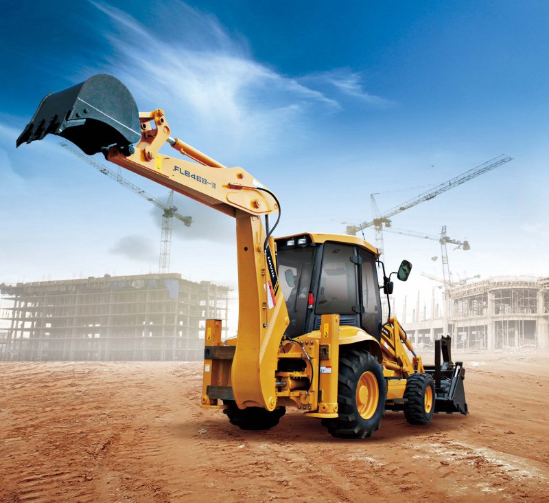 Экскаватор-погрузчик foton flb468