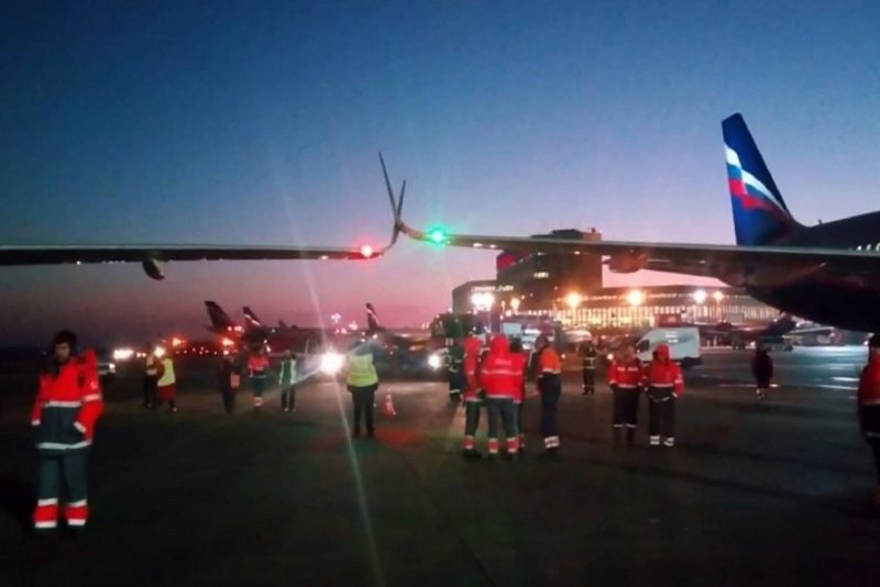 Столкновение в Шереметьево двух самолетов