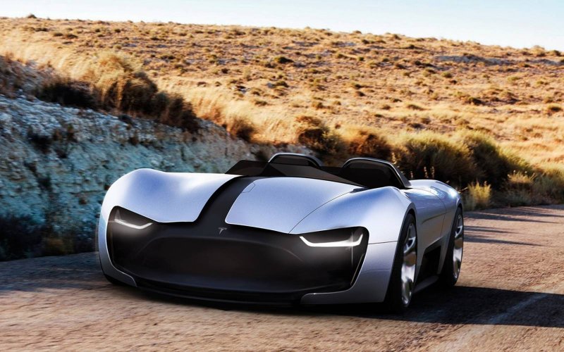 Тесла Roadster спорткар