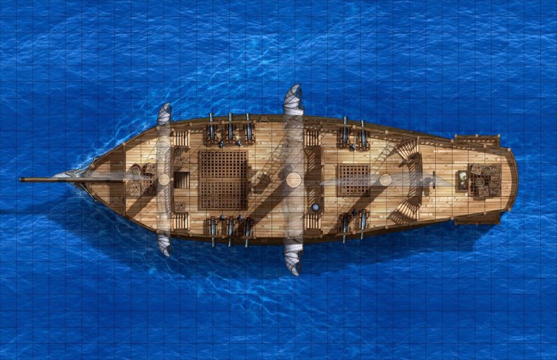 DND Battle Map Airship