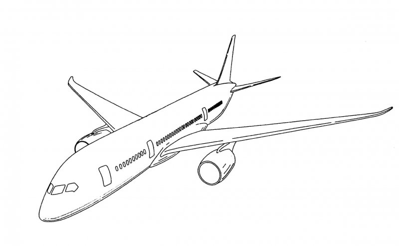 Боинг 737 раскраска