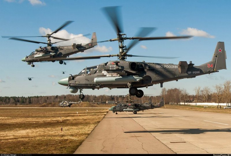 Боевой вертолет ка-52 Аллигатор
