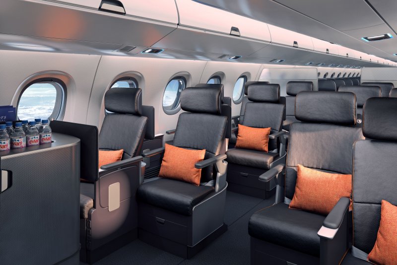 Embraer e195-e2 салон