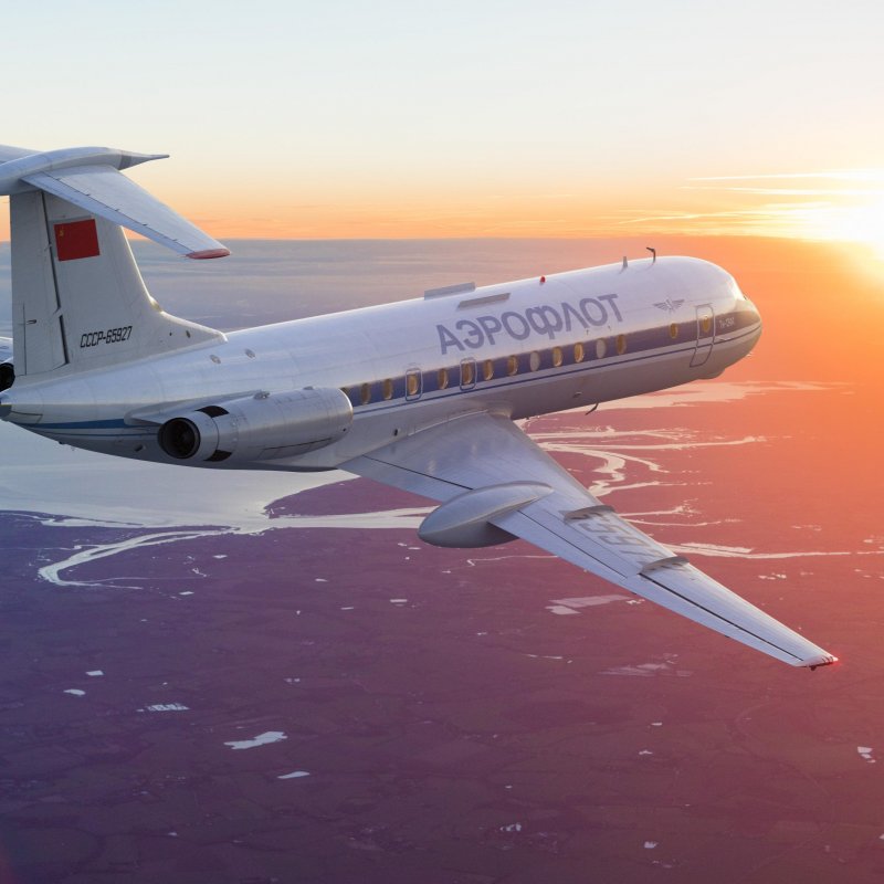 Ту-134 пассажирский самолёт