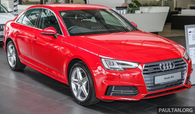 Audi a4 b9 красная