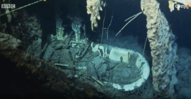 Титаник под водой 1912