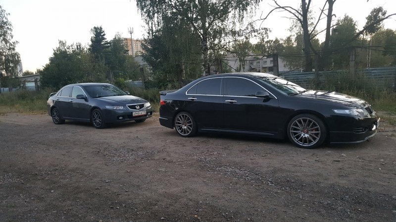 Хонда Аккорд 2004 на проставках
