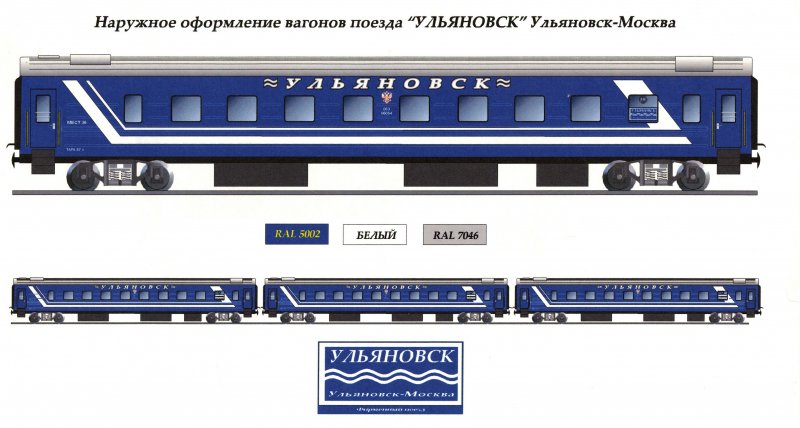Фирменные поезда окраска