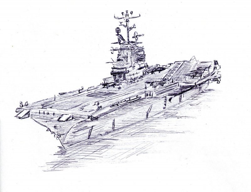 Авианосец из фильма морского боя