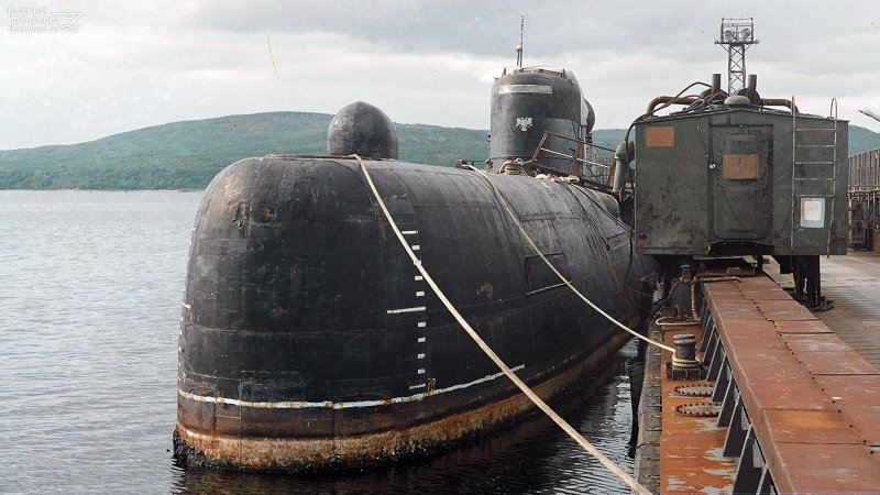 АПЛ К-431 В бухте Чажма