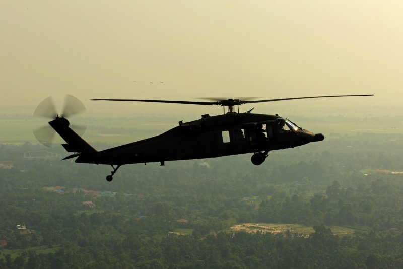 Вертолёт Black Hawk разбившийся