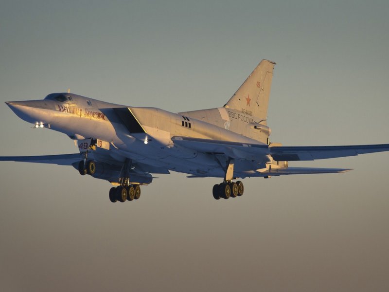 Стратегический бомбардировщик ту-160 белый лебедь