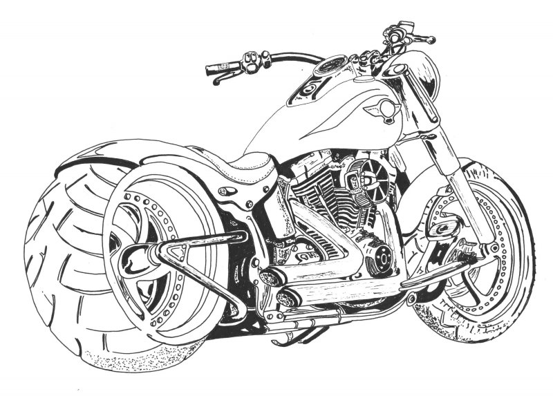 Кроссовый мотоцикл Yamaha чертежи