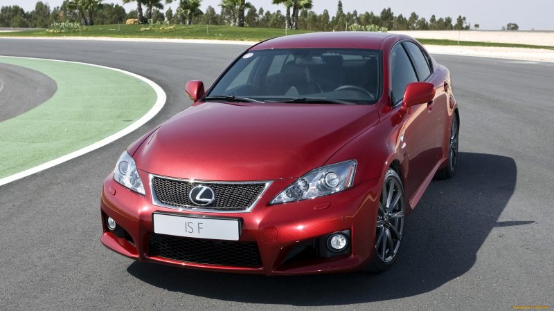 Lexus ISF 2008 бордовый