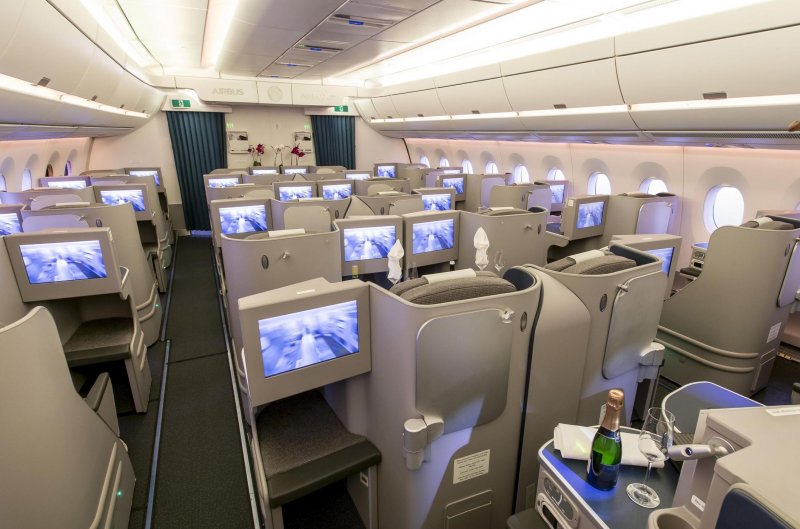 Airbus a350 XWB салон