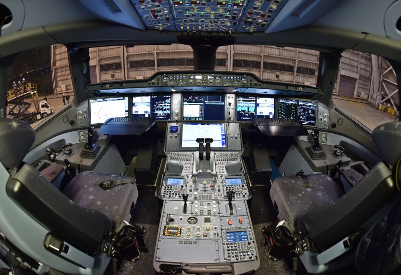 Airbus a350 кабина