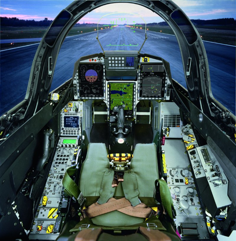 Кокпит Saab Jas-39 Gripen