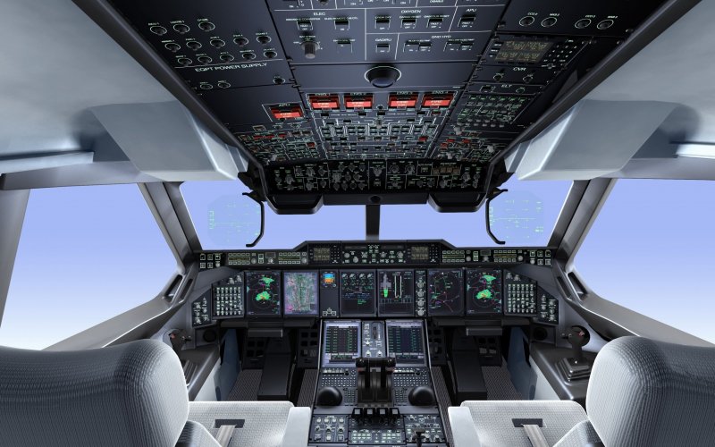 Аэробус а380 кабина