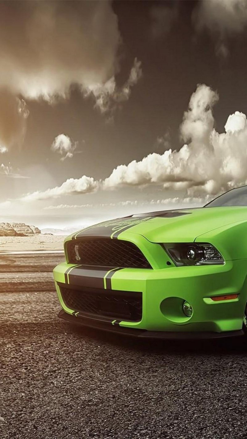 Ford Shelby gt500 зеленый