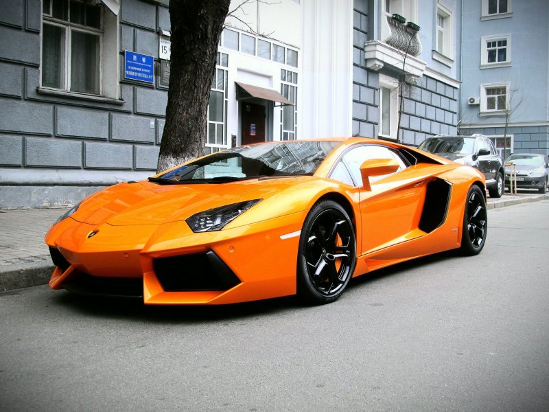 Lamborghini, Orange, Aventador, lp700-4