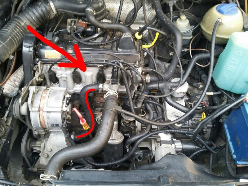 Passat b3 1.8 патрубок