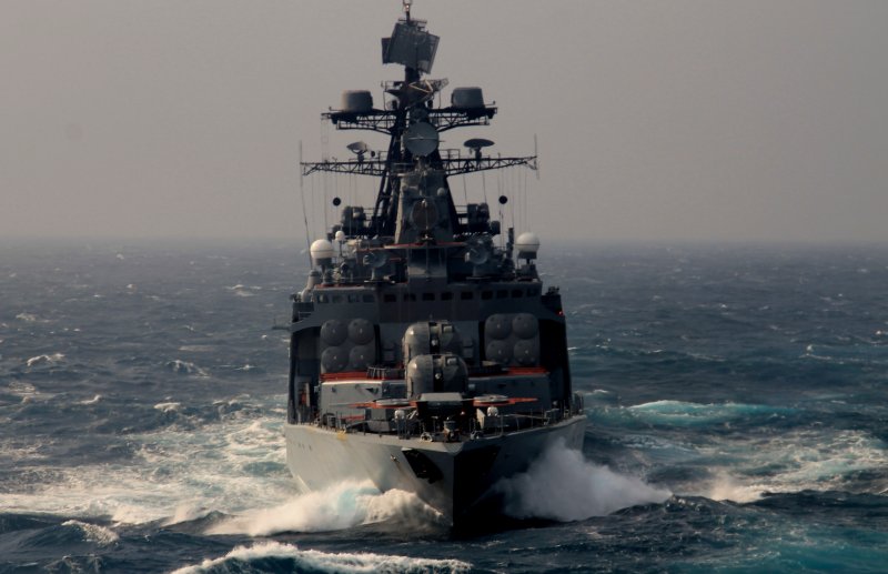 Большой противолодочный корабль ТОФ В море