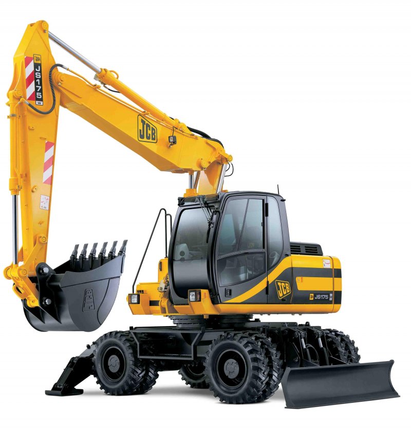 Экскаватор полноповоротный колесный JCB js160w гидромолот