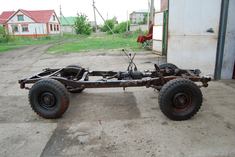УАЗ 469 рама с двигателем