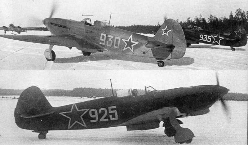Самолет як-7б бой
