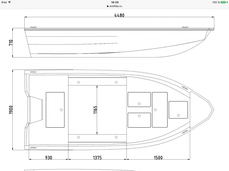 Windboat 45 EVO Fish чертежи