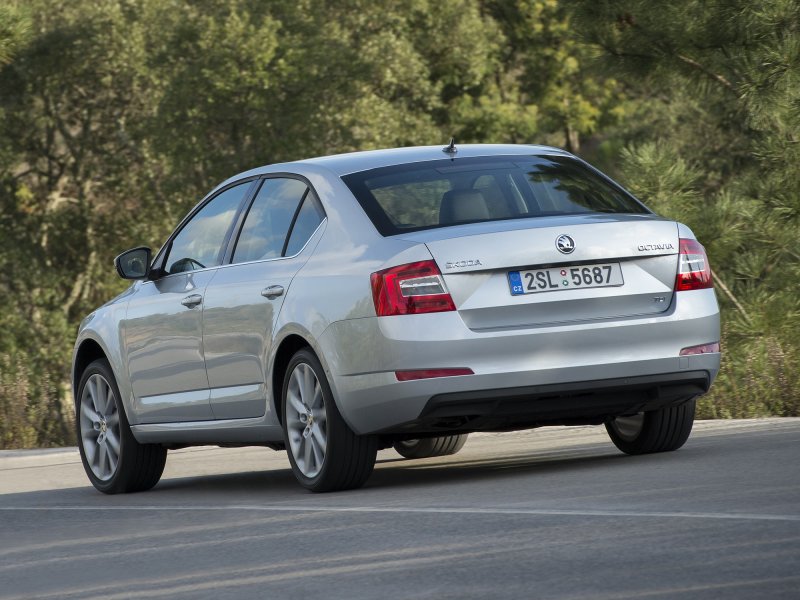 Skoda Octavia a7 сзади