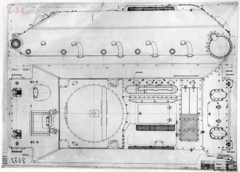 Корпус танка т-34-85